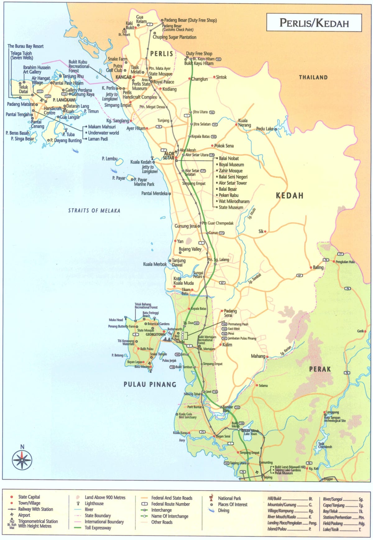 malezija kedah zemljevid
