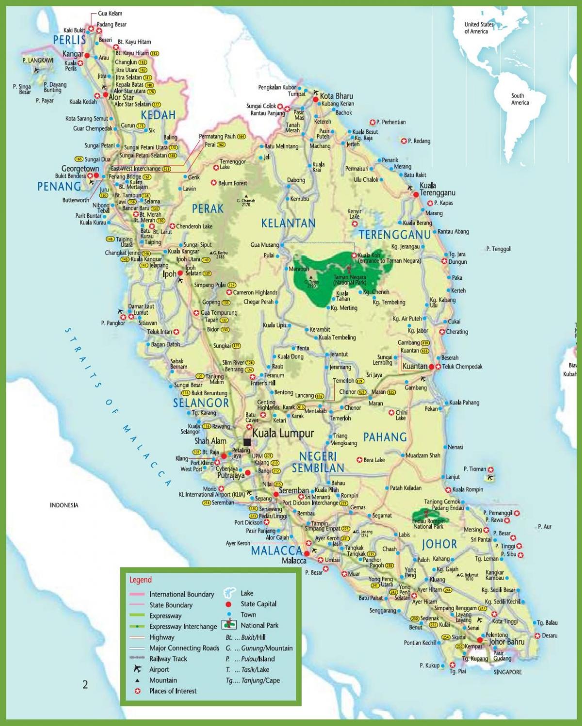 mrt zemljevid v maleziji