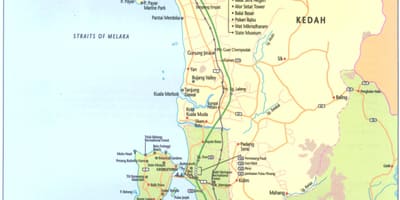 Malezija kedah zemljevid