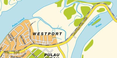 Kluang malezija zemljevid