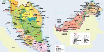Turistični zemljevid malezija